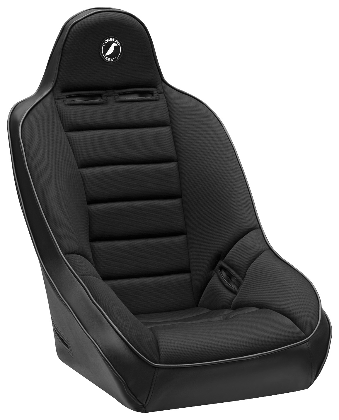 Corbeau Baja Ultra Racing Seat, Black Vinyl / Cloth Wide, 69401W